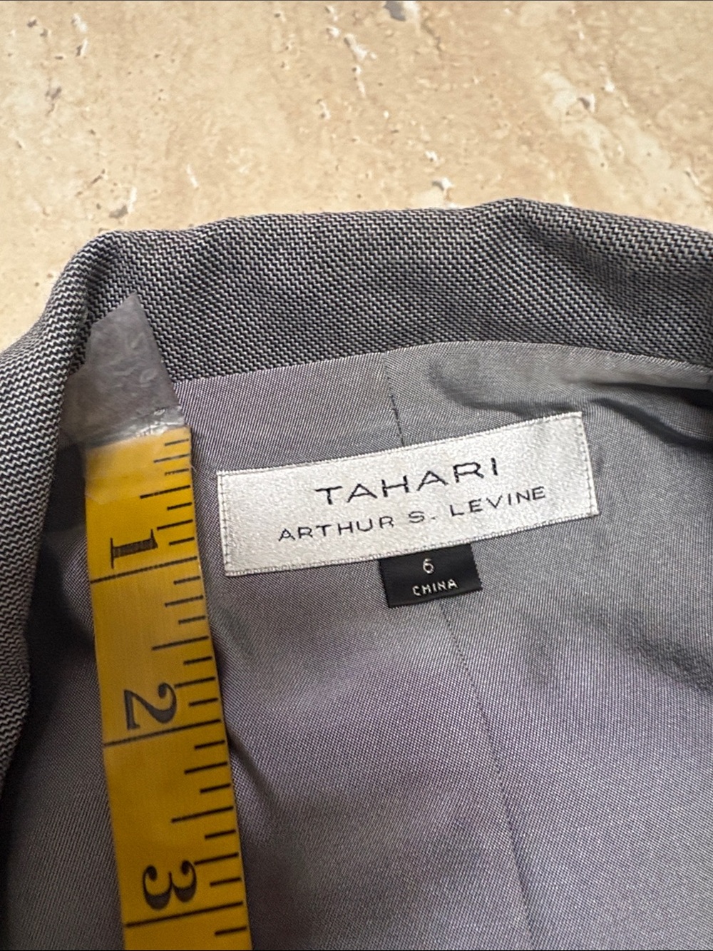 NWOT Tahari Gray Skirt Suit - Picture 6 of 10